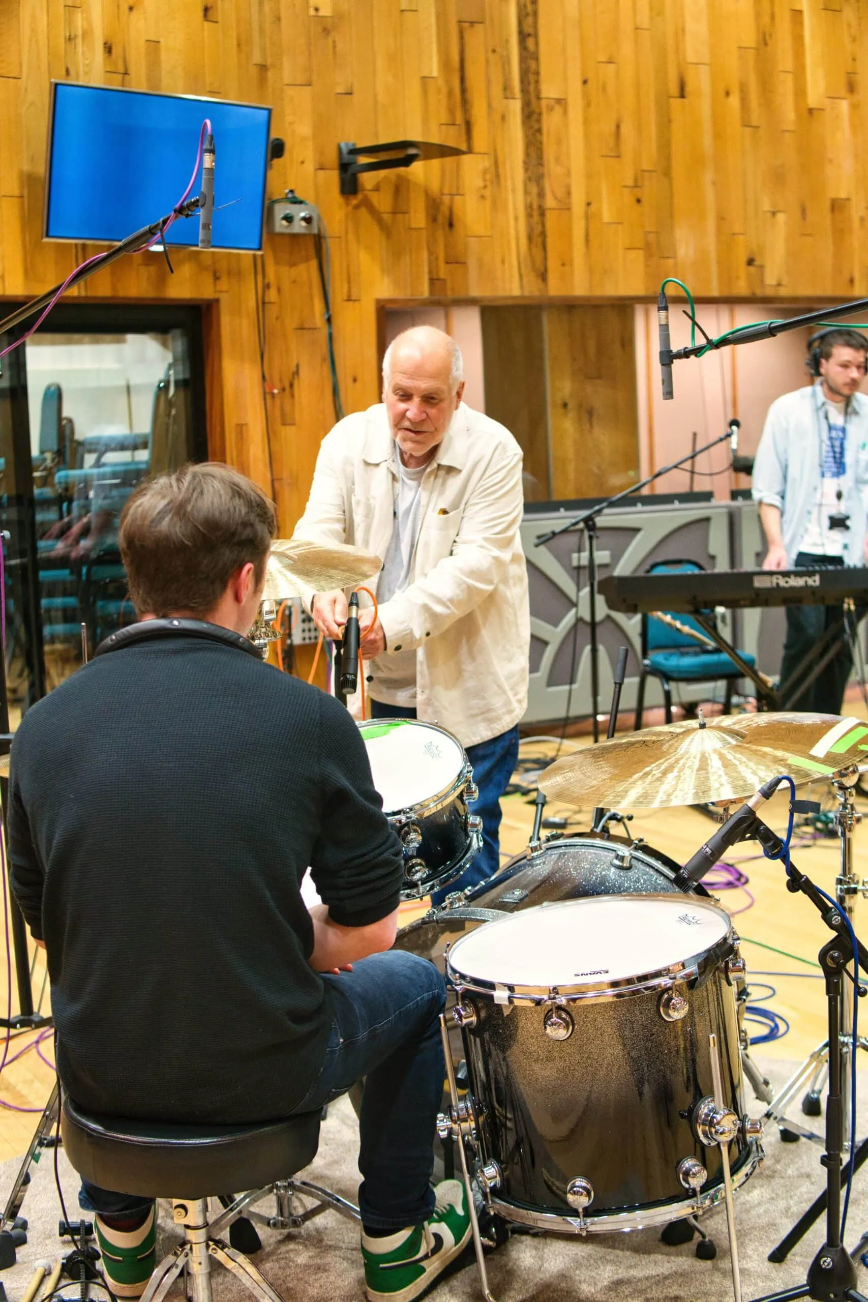 Haydn Bendall recording drums