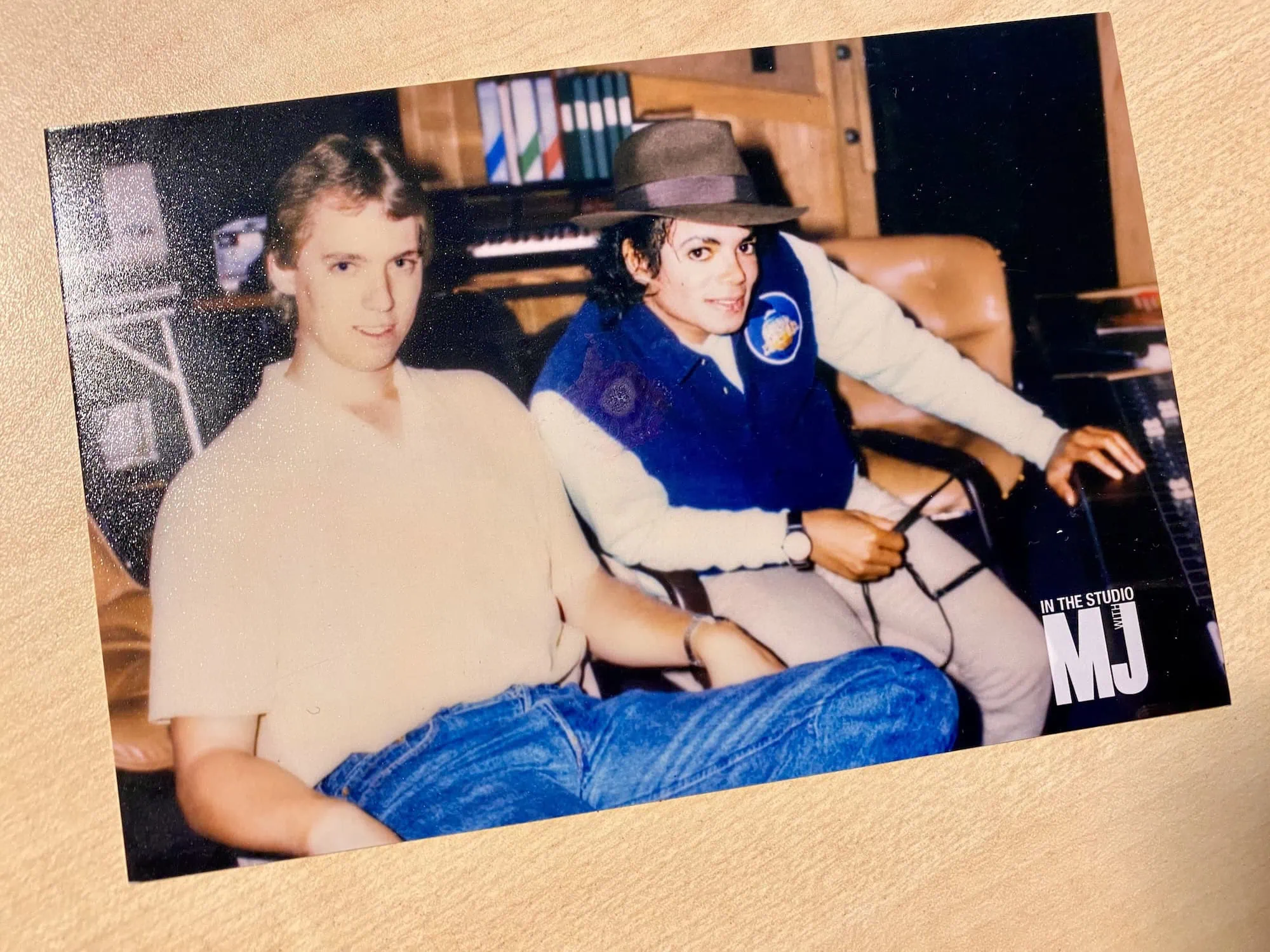 Brad Sundberg and Michael Jackson in the studio