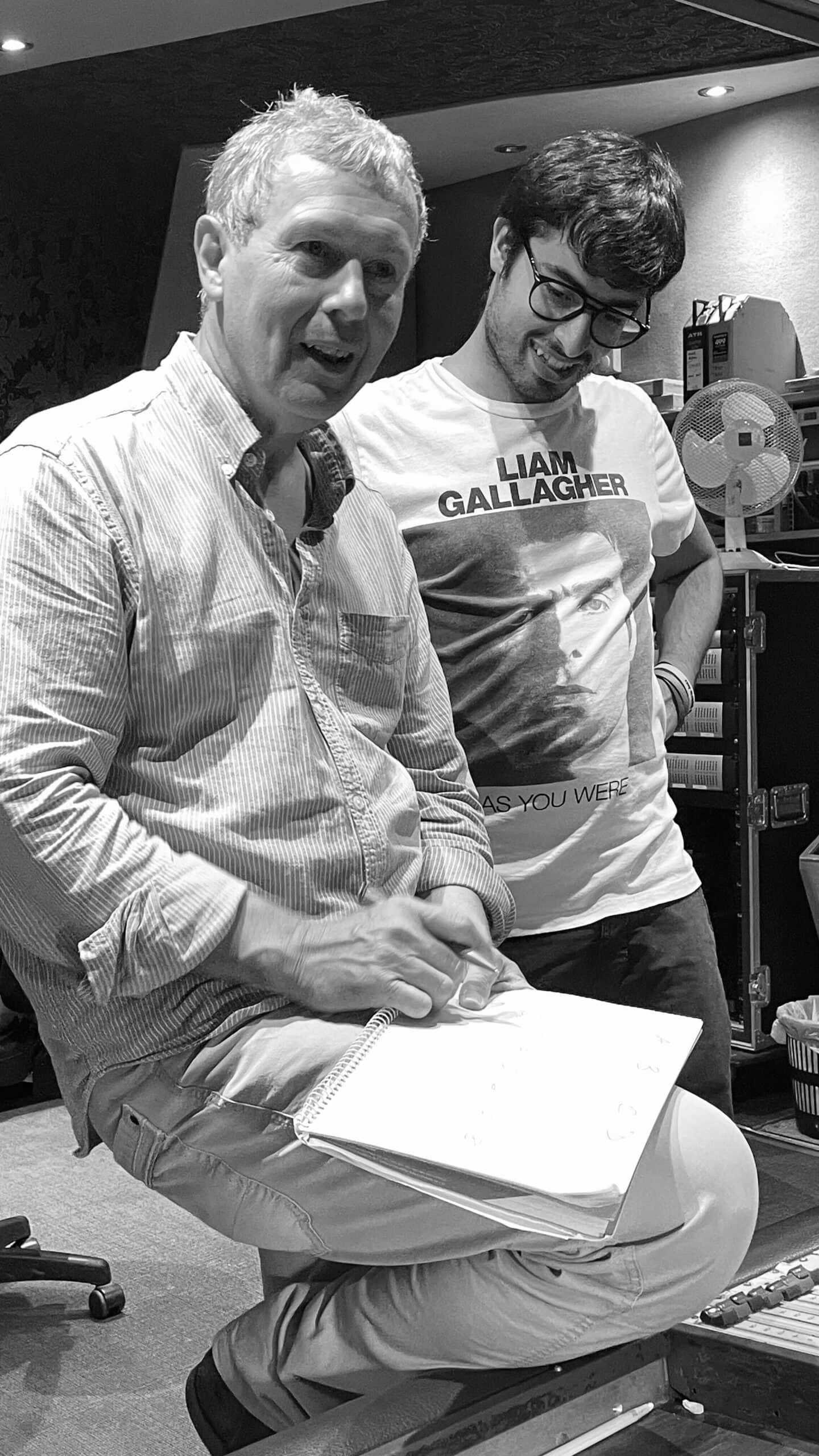 Alessandro Ciniero and Matt Butler at Rockfield