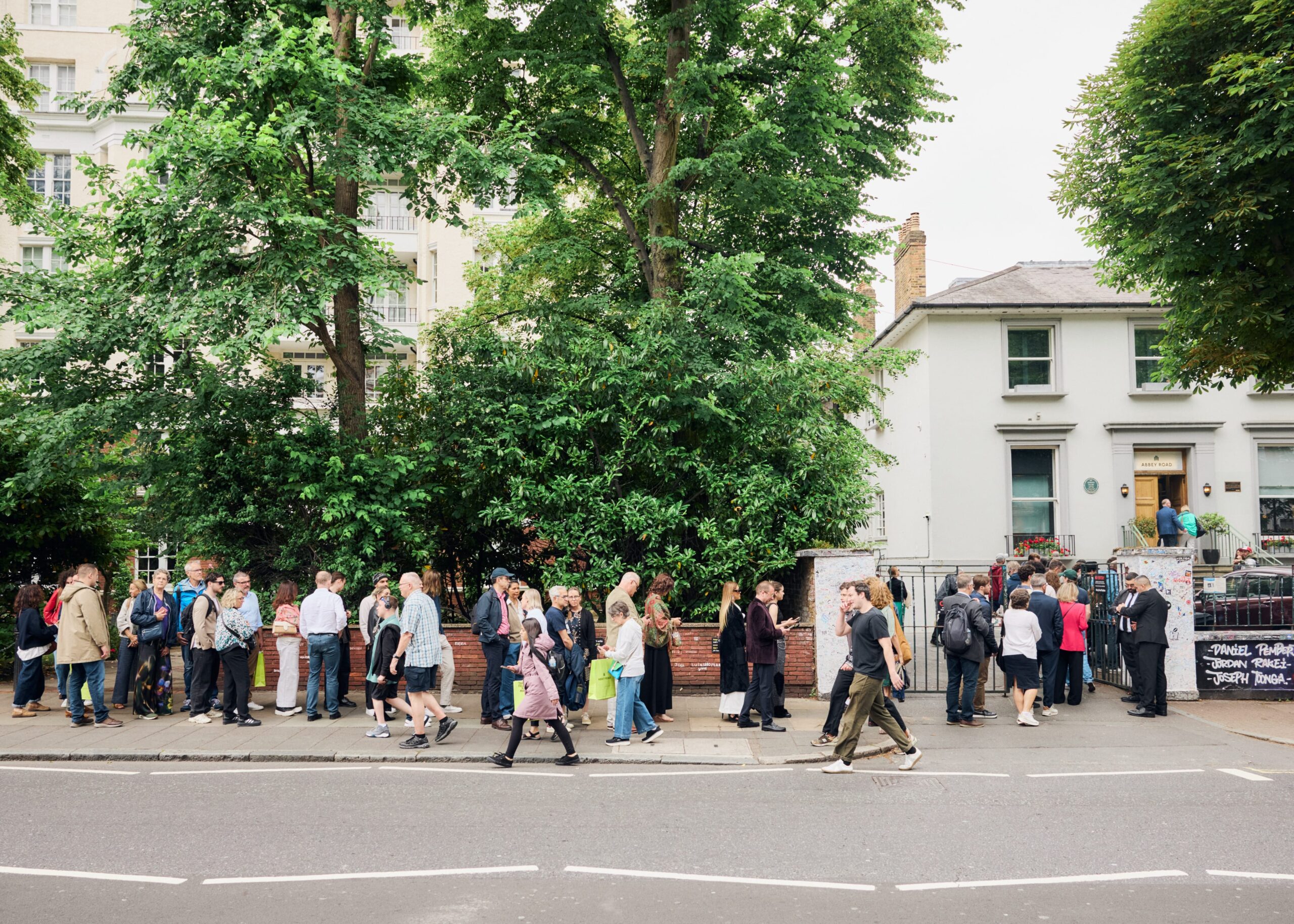Arrival at the legendary Abbey Road Studios for the Official Graduation Ceremony