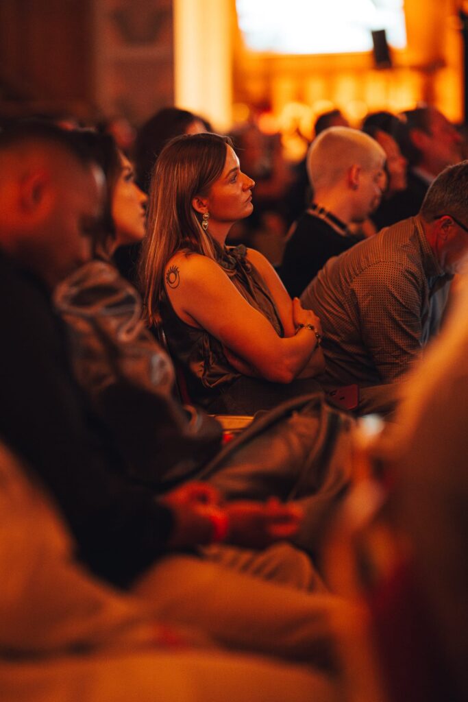 Audience at the abbey road institute graduation ceremony in London